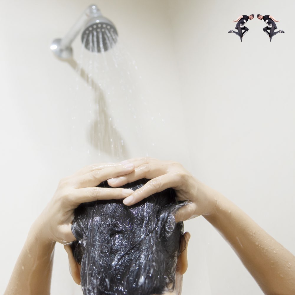 Vor dem Haare waschen einen Conditioner benutzen…